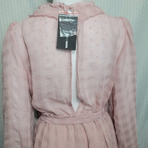 NWT Fashion Nova Cassandra Plaid Romper - Size: XL, Color: Pink ****NWT**** - Picture 7 of 9